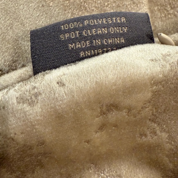 LACOURTE Soft Tan decorative plush texture Pillow Cover 18x18in - Picture 3 of 7